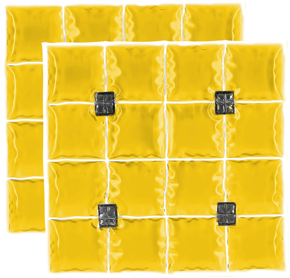 Coolpac 21˚C / 70˚F - 16 cells Yellow (set of 2 units)