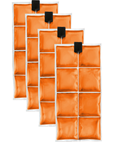 Coolpac 6.5˚C / 44˚F - 8 cells Orange (set of 4 units)